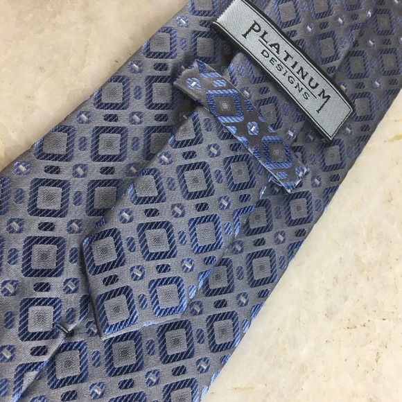 PLATINUM SILK TIE - Picture 6 of 14